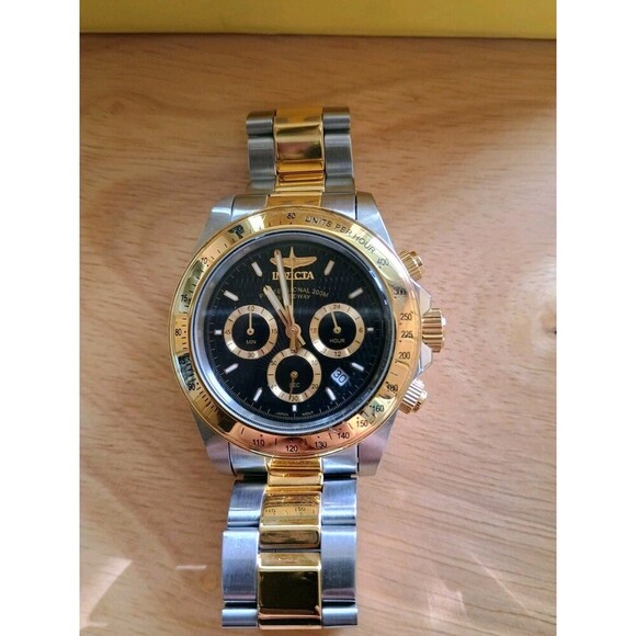 Men's Luxury Watch - Invicta Speedway Quartz Chronograph Black Dial 9224 New - Picture 3 of 16